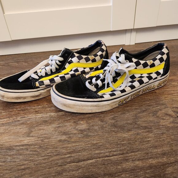 Vans Other - Vans x SpongeBob SquarePants Old Skool Checkerboard Sneakers - Rare Mens 8.5